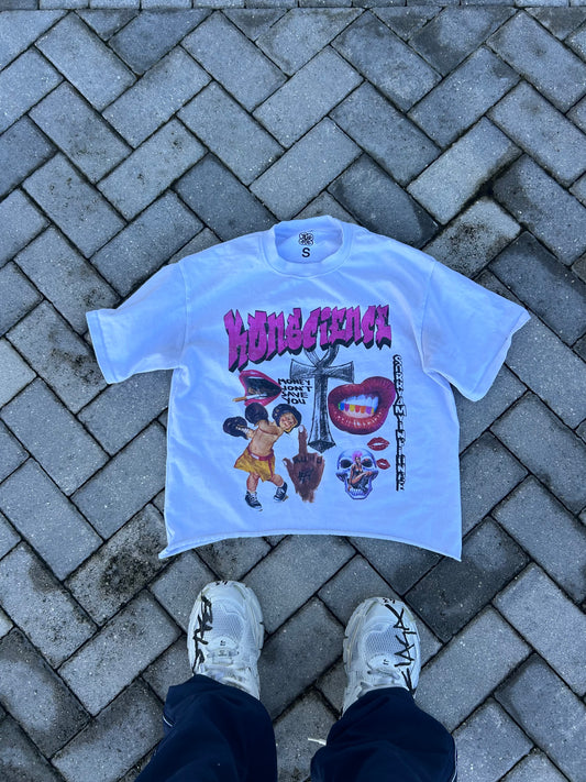 Money Won't Save You High Quality Streetwear Graphic Tee Cropped Fit Thick Collar Unisex Colorful Shirt Organic Cotton